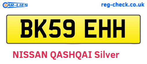BK59EHH are the vehicle registration plates.