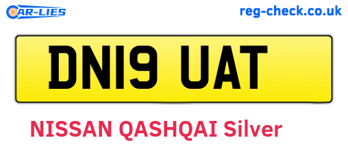 DN19UAT are the vehicle registration plates.