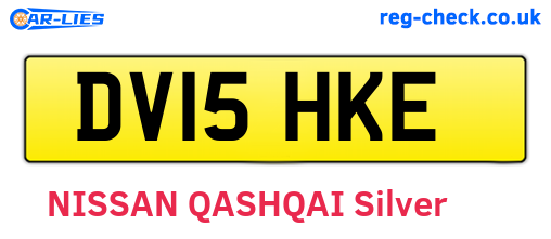 DV15HKE are the vehicle registration plates.