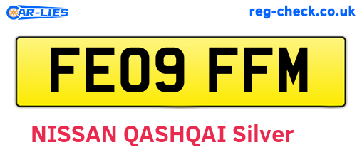 FE09FFM are the vehicle registration plates.