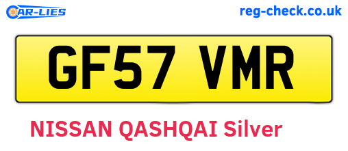 GF57VMR are the vehicle registration plates.