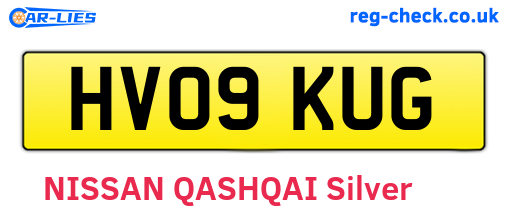 HV09KUG are the vehicle registration plates.