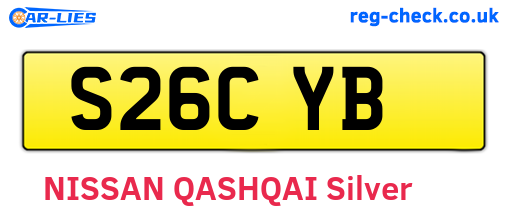 S26CYB are the vehicle registration plates.