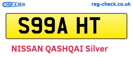 S99AHT are the vehicle registration plates.