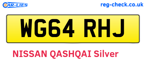 WG64RHJ are the vehicle registration plates.