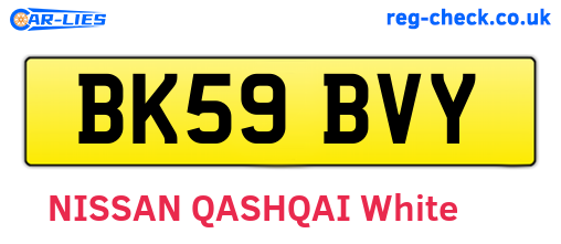 BK59BVY are the vehicle registration plates.