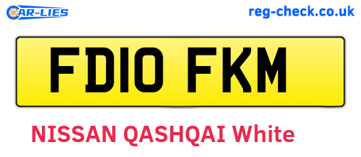 FD10FKM are the vehicle registration plates.