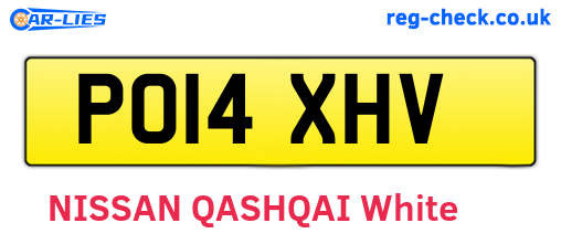 PO14XHV are the vehicle registration plates.