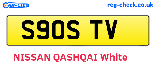 S90STV are the vehicle registration plates.