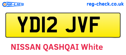 YD12JVF are the vehicle registration plates.