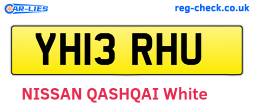 YH13RHU are the vehicle registration plates.