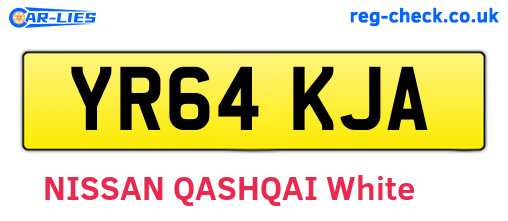 YR64KJA are the vehicle registration plates.