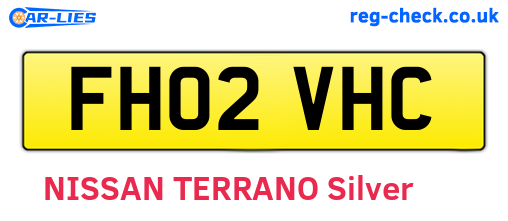 FH02VHC are the vehicle registration plates.