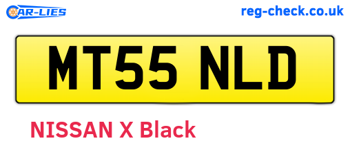 MT55NLD are the vehicle registration plates.