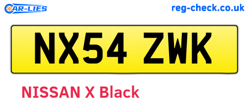 NX54ZWK are the vehicle registration plates.