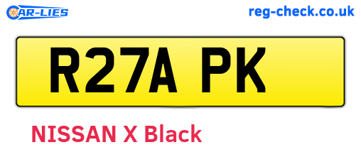 R27APK are the vehicle registration plates.