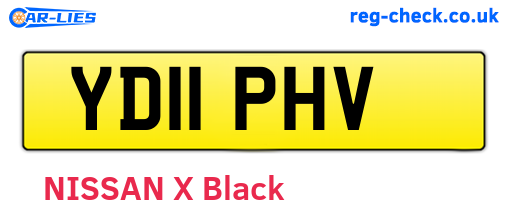 YD11PHV are the vehicle registration plates.
