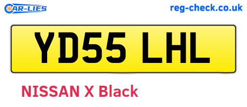 YD55LHL are the vehicle registration plates.