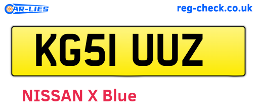 KG51UUZ are the vehicle registration plates.