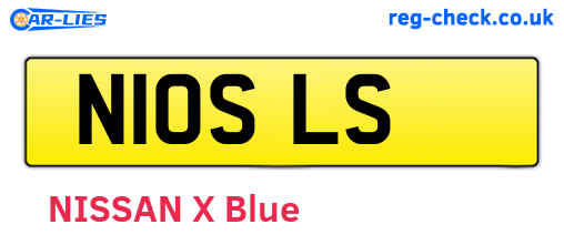 N10SLS are the vehicle registration plates.