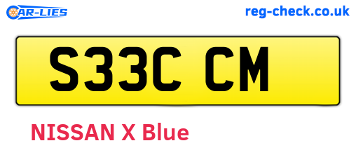 S33CCM are the vehicle registration plates.
