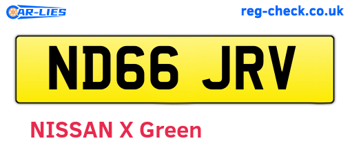 ND66JRV are the vehicle registration plates.