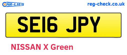 SE16JPY are the vehicle registration plates.