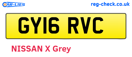 GY16RVC are the vehicle registration plates.