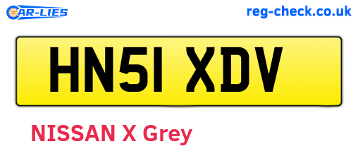 HN51XDV are the vehicle registration plates.