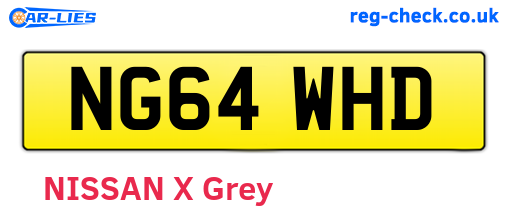 NG64WHD are the vehicle registration plates.