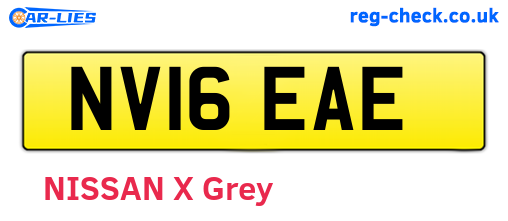 NV16EAE are the vehicle registration plates.