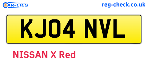KJ04NVL are the vehicle registration plates.