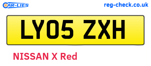 LY05ZXH are the vehicle registration plates.