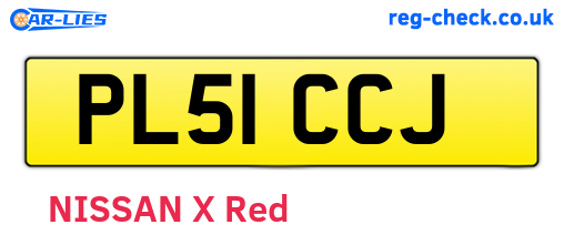 PL51CCJ are the vehicle registration plates.