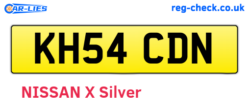 KH54CDN are the vehicle registration plates.