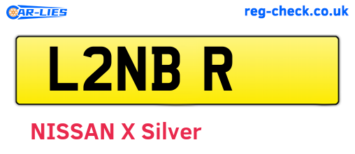 L2NBR are the vehicle registration plates.