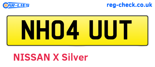 NH04UUT are the vehicle registration plates.