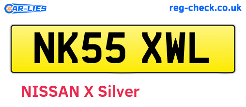 NK55XWL are the vehicle registration plates.