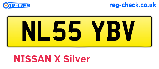 NL55YBV are the vehicle registration plates.