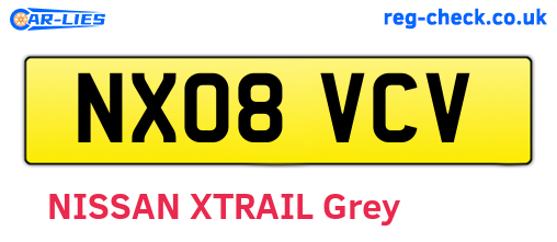 NX08VCV are the vehicle registration plates.