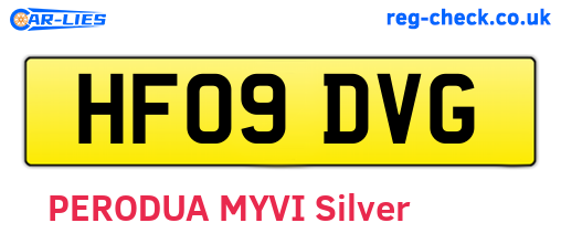 HF09DVG are the vehicle registration plates.