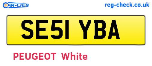 SE51YBA are the vehicle registration plates.