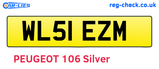 WL51EZM are the vehicle registration plates.