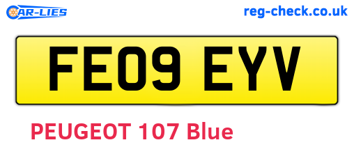 FE09EYV are the vehicle registration plates.