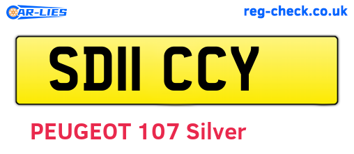 SD11CCY are the vehicle registration plates.