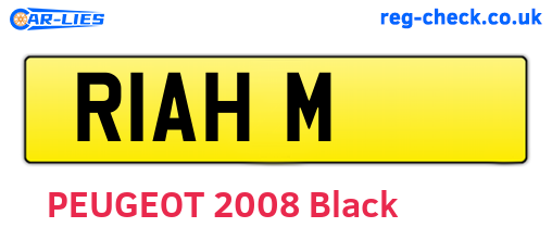 R1AHM are the vehicle registration plates.