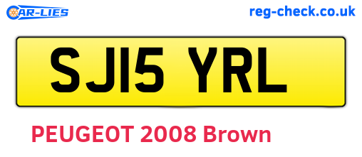 SJ15YRL are the vehicle registration plates.