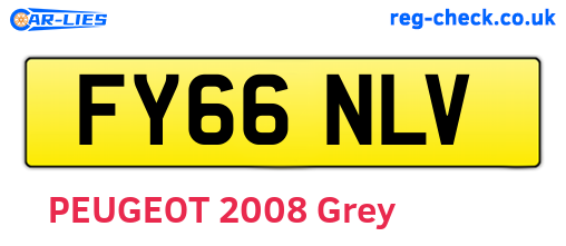 FY66NLV are the vehicle registration plates.