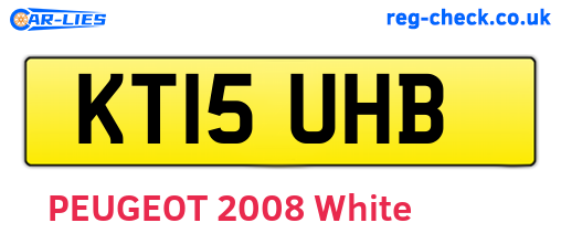 KT15UHB are the vehicle registration plates.