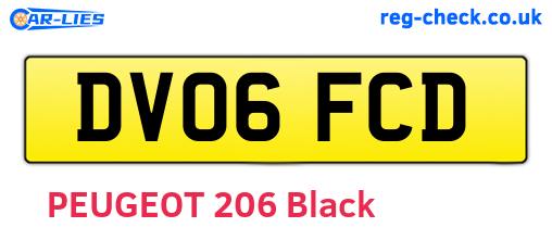 DV06FCD are the vehicle registration plates.